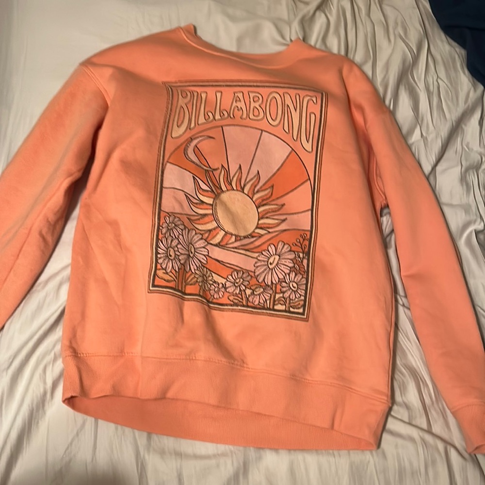 Orange sunshine billabong sweatshirt